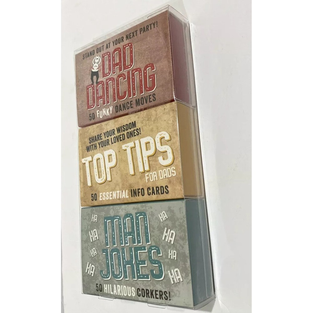 Professor Puzzle 50 Info Cards Combo Dad Dancing Top Tips Man Jokes NEW